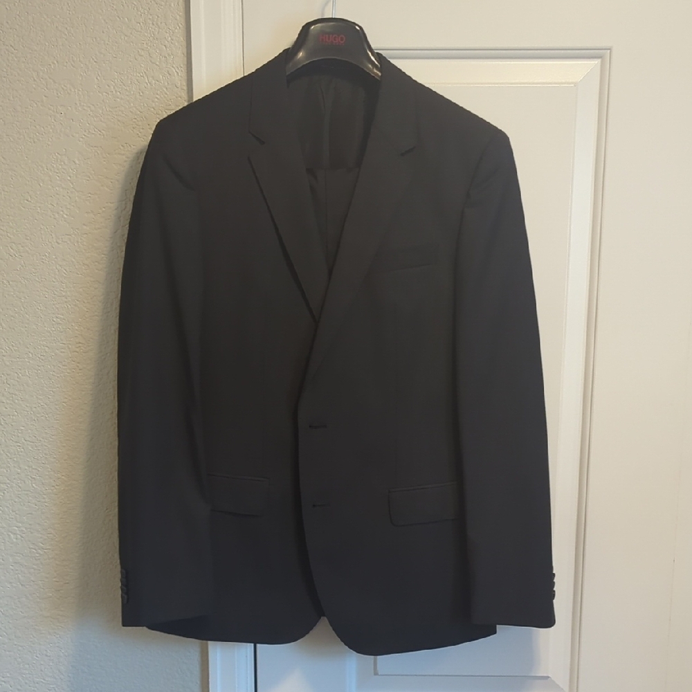 HUGO Classic Black Men's Suit 40R 32x32
